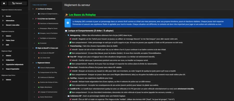 Lire le règlement